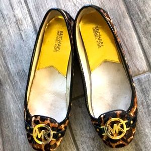 Michael Kors leopard flats.
